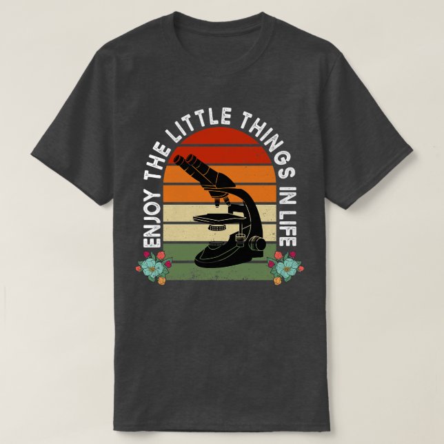 Camiseta Microscópio Engraçado Microbiólogos Ciência Nerd B (Frente do Design)