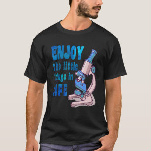 Camiseta microscópio microbiologistas biologia nerd science