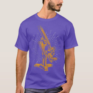 Camiseta Microscópio Microscopia Oferta de Ciências Biológi