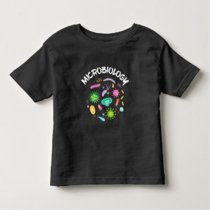 Camiseta Microscópio Microscópio Bactérias Cientistas Mi