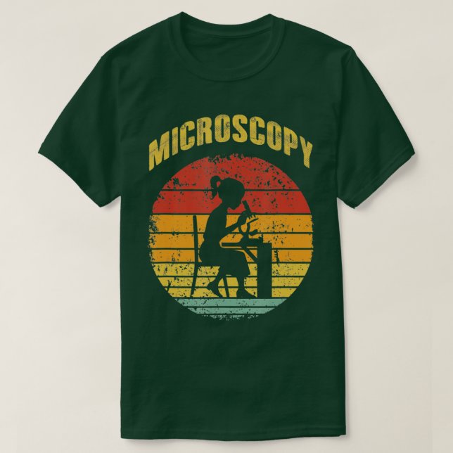 Camiseta Microscópio Microscópio Ciência Design de Microbio (Frente do Design)