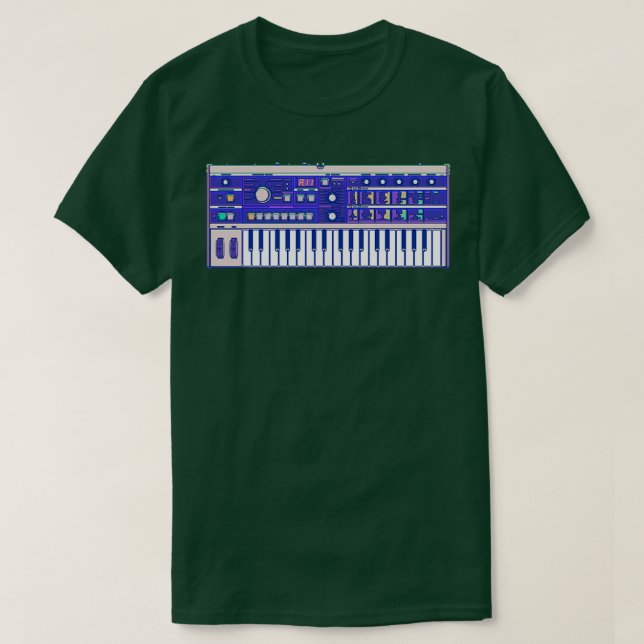 Camiseta Microsoft Synthesizer Vaporwave (Frente do Design)