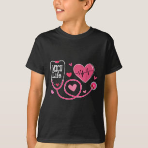 Camiseta Micu Enfermeiro Coração Valentim Dia Médico Intens