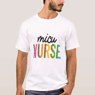 Camiseta MICU Nurse Medical Intensive Care Unit Leopard Pri