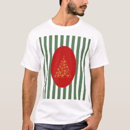 Camiseta Mid century christmas tree with Golden star