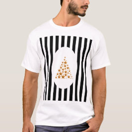 Camiseta Mid century christmas tree with Golden star