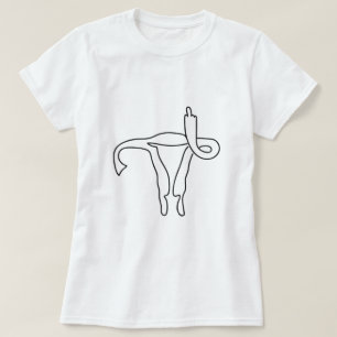 CAMISETA MIDDLE FINGER DO ÚTERO ADICIONAR FRASE PRÓPRIA P