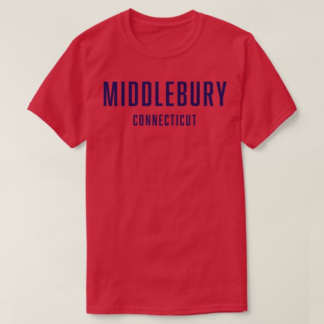 Camiseta Middlebury Connecticut TShirt (Frente do Design)