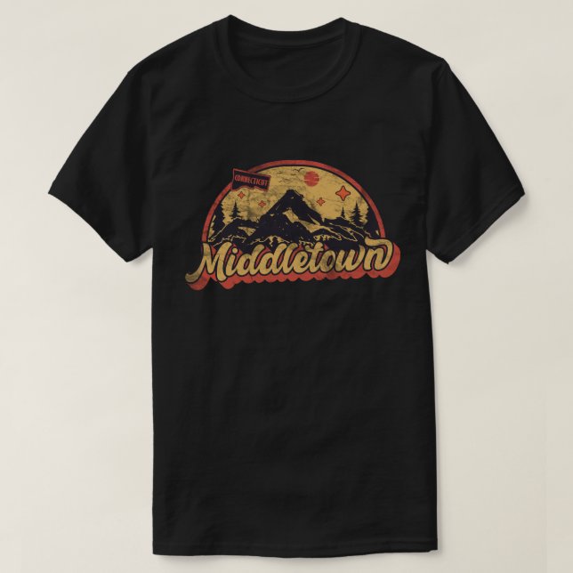 Camiseta Middletown, Connecticut (Frente do Design)