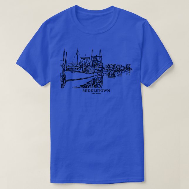 Camiseta Middletown New Jersey 1 (Frente do Design)