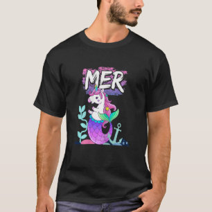 Camiseta Mídia Mágica Mermicorn Unicorn Sereia MER
