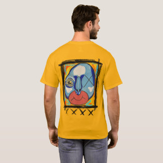 Camiseta Mídia mista de Cara azul