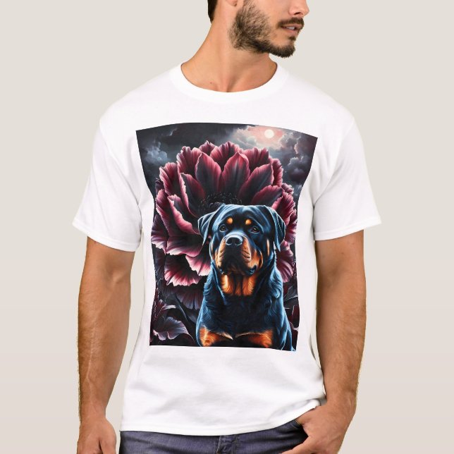 Camiseta Midnight Bloom Guardian – Eternal Bloom Companions (Frente)