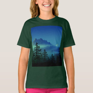 Camiseta MIDNIGHT FLOREST CALM MOUNTAIN