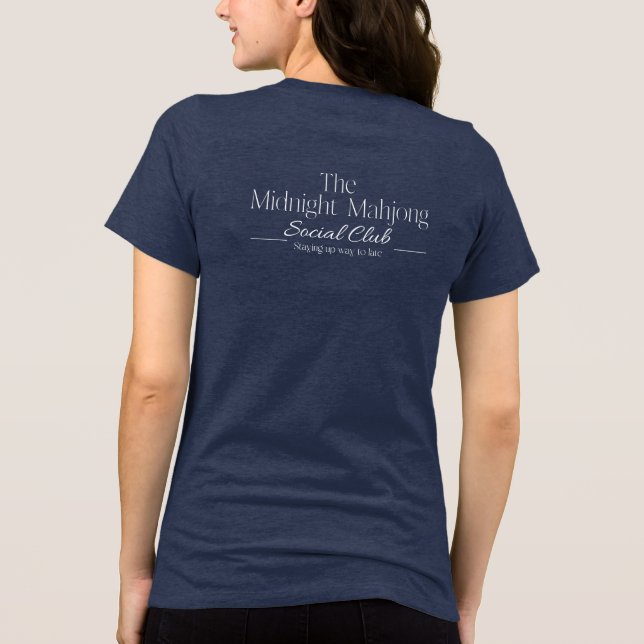 Camiseta Midnight Mahjong Social Club (Verso)