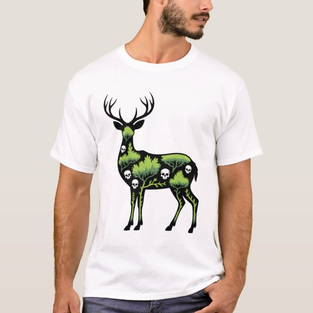 Camiseta Midnight Moss Deer (Frente)