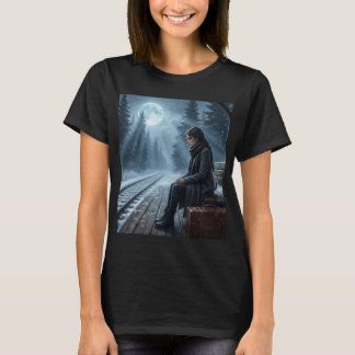 Camiseta Midnight Solitude Shirt–Dark Dream Aesthetic tee