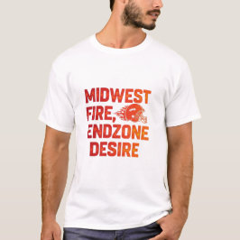 Camiseta Midwest Fire Endzone Desire Football Game Day