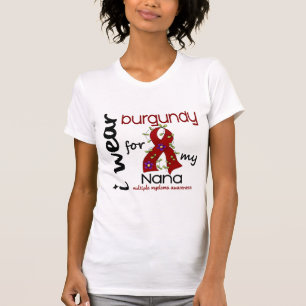 Camiseta Mieloma múltiplo EU VISTO BORGONHA PARA MINHA NAN