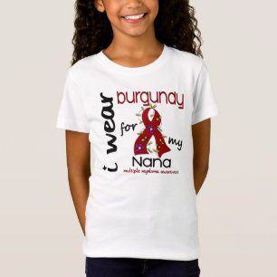 Camiseta Mieloma múltiplo EU VISTO BORGONHA PARA MINHA NAN