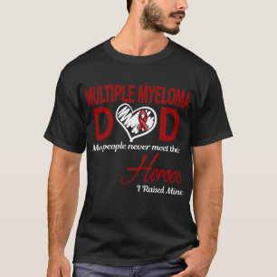 Camiseta Mieloma Múltiplo Pai Eu Criei o Meu