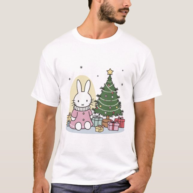 Camiseta Miffy na Manhã de Natal (Frente)