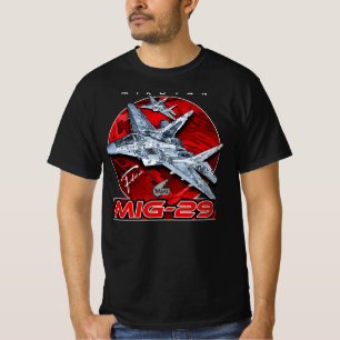 Camiseta MIG-29 Jato da Força Aérea da União Soviética