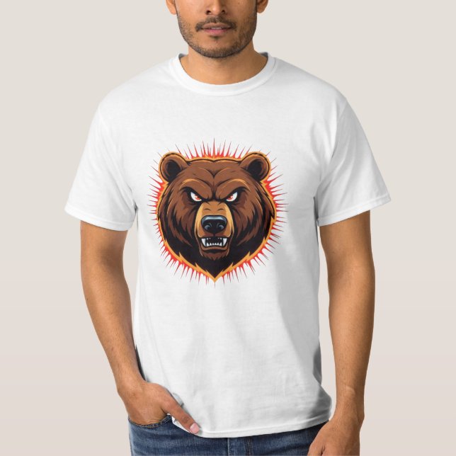 Camiseta Mighty Bear – Raw Strength of Nature (Frente)