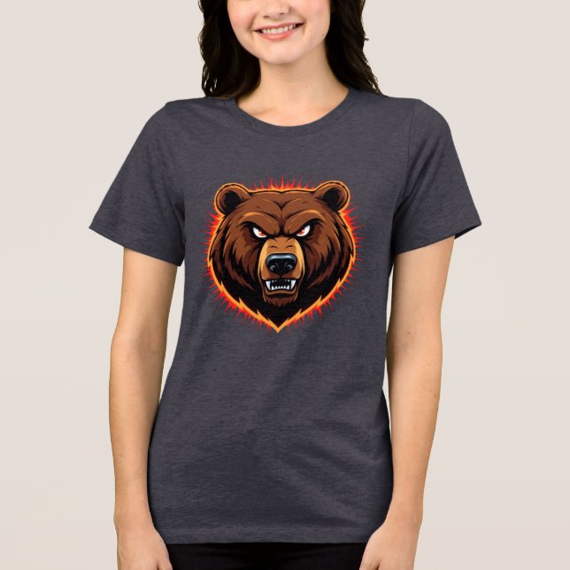 Camiseta Mighty Bear – Raw Strength of Nature (Frente)