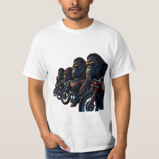 Camiseta Mighty Gorilla Biker Gang (Frente)