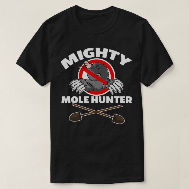 Camiseta Mighty Mole Hunter  (Frente do Design)