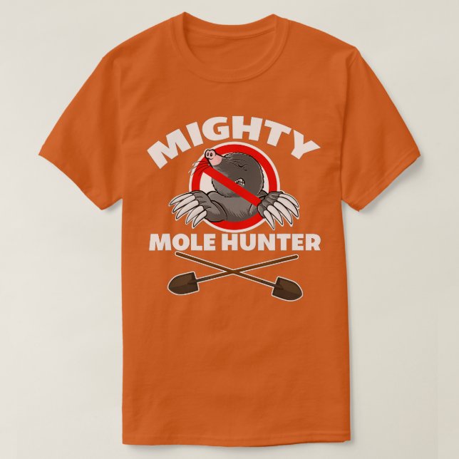 Camiseta Mighty Mole Hunter (Frente do Design)