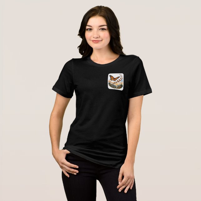 Camiseta Migração da Borboleta Monarca (Frente Completa)