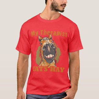 Camiseta Miherapista do Cavalo da Sobremesa come retro