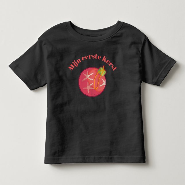 Camiseta Mijn eerste Kerst pixel art, pixelart (Frente)