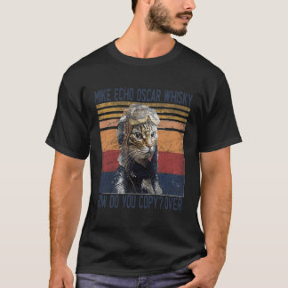 Camiseta Mike Echo Oscar Whisky Como Copiar Gatinho Piloto
