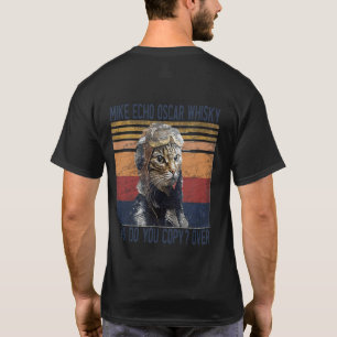 Camiseta Mike Echo Oscar Whisky Como Copiar Gatinho Piloto