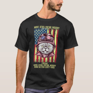 Camiseta Mike Eco Óscar Whisky Como Você Copia Piloto Gato