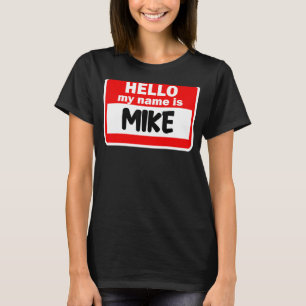 Camiseta Mike Hello Olá Meu Nome É Tshirt Name On Custom