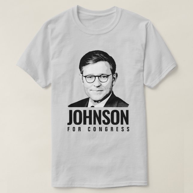 Camiseta Mike Johnson para o Congresso (Frente do Design)