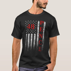 Camiseta Mike Pence 2028 Presidente Americano Flag USA Amer