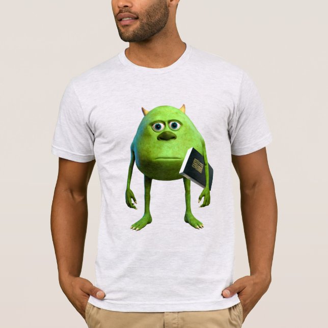 Camiseta Mike Wazowski con Biblia - Premium (Frente)