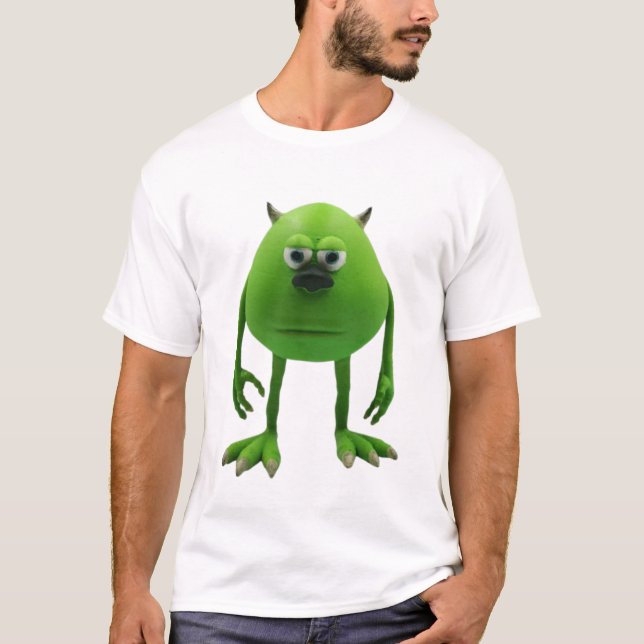 Camiseta Mike Wazowski Sulivan Face Meme (Frente)