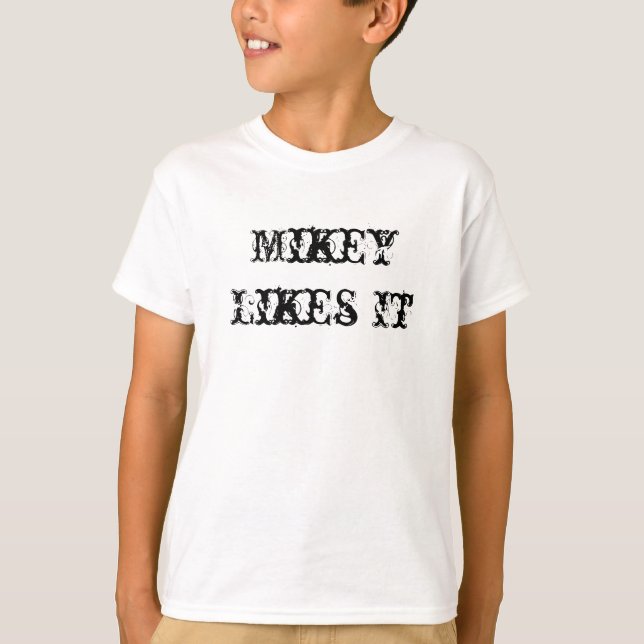 Camiseta Mikey gosta disso (Frente)