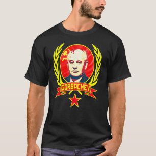 Camiseta Mikhail Gorbachev Comunismo soviético Propaganda