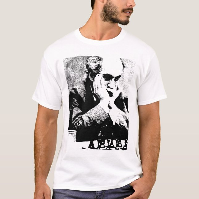 Camiseta Mikhail Tal Vintage Portrait (Frente)