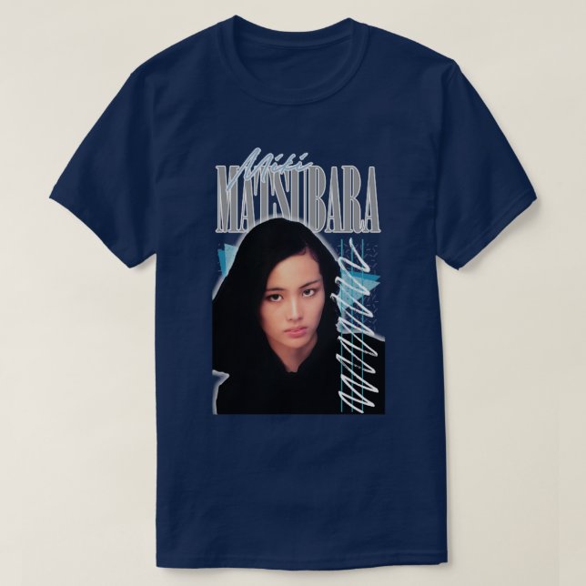 Camiseta Miki Matsubara Retro Citypop Fan Art Design (Frente do Design)