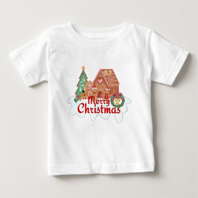 Camiseta Mikitez gingerbreadhouse vintage gingerpão (Frente)