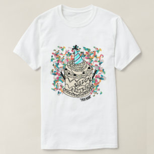 Camiseta Mikitiez Birthdaymemes festas cheerycreamy sprinkl