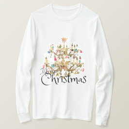 Camiseta Mikitiez classicwhitechristmas light jollyholly